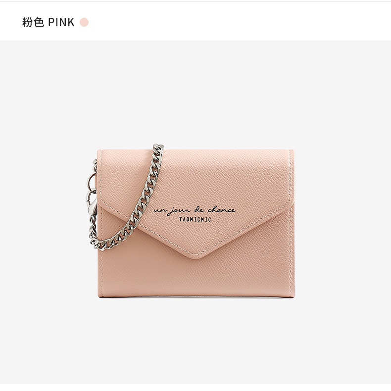 Ví gập da sần Taomimic - Hàng loại 1 - VI39 12,5x9x3 cm