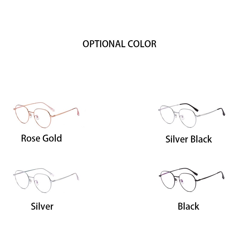 Kính mắt CHARMRAY gọng titan nhỏ thời trang dành cho cả nam và nữ