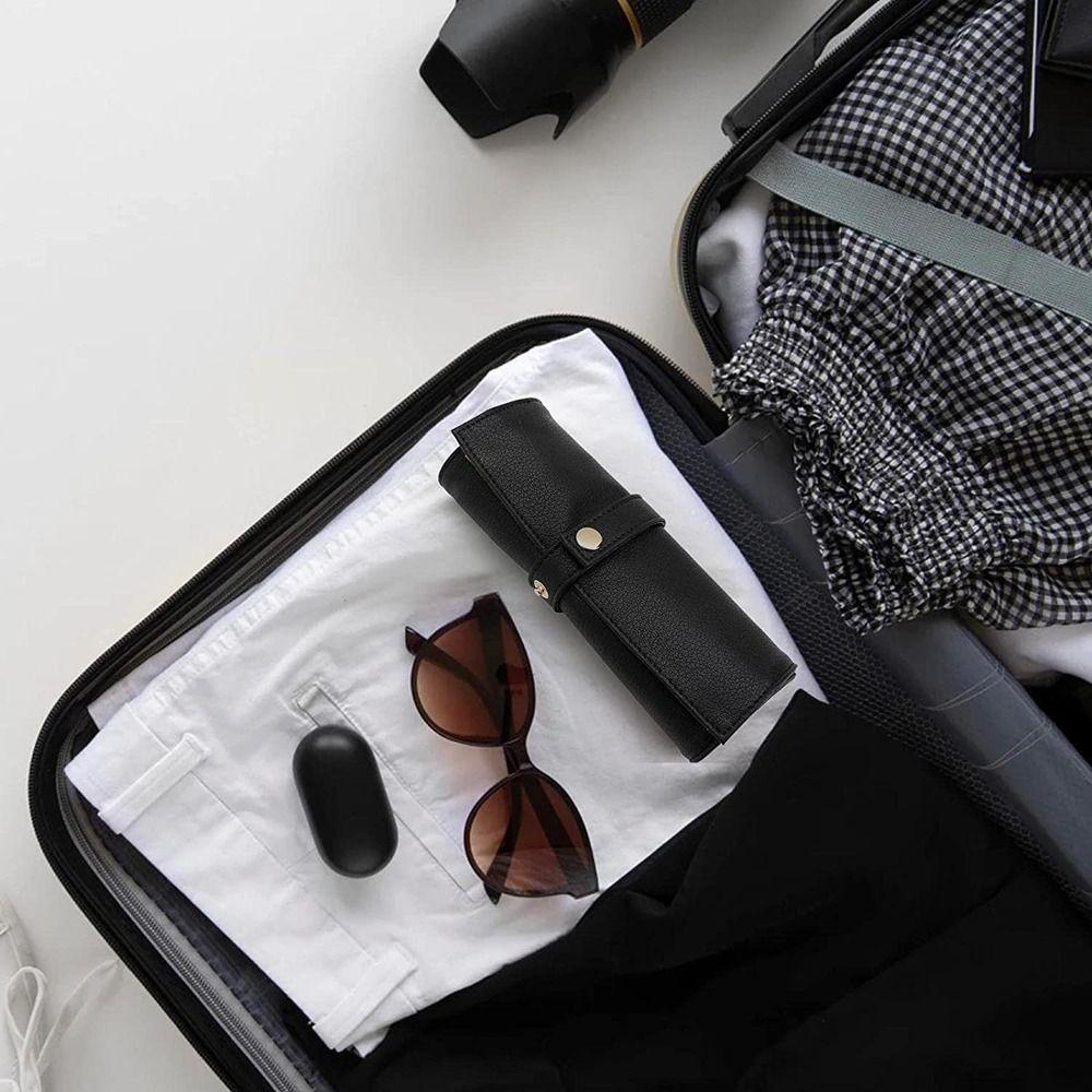 Túi Da PU Cuộn Đựng Đồng Hồ Đeo Tay Chống Thấm Nước Tiện Dụng Ốp