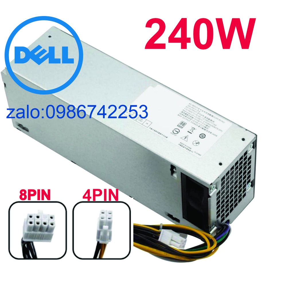 Nguồn dell 3040 5040 7040 3046 3250 3450 3650 3656 3910 (8Pin+4Pin) MỚI
