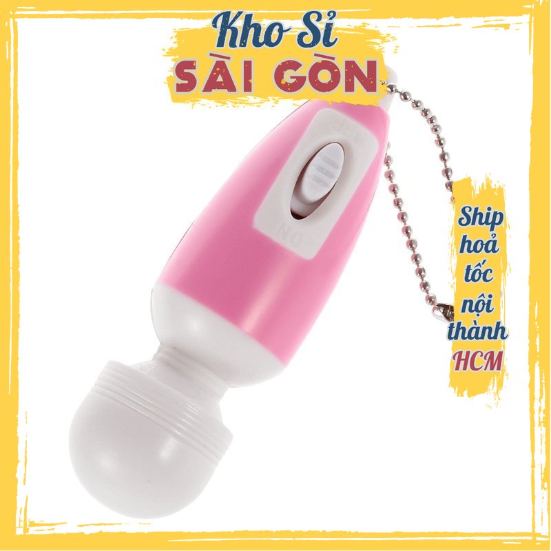 Máy Massage Mini Hình Móc Khóa Lưu Niệm Ngộ Nghĩnh Bỏ Túi Đa Chức Năng Trong Túi Zip Dùng Pin