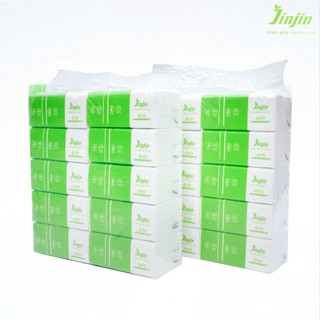 Combo 20 gói giấy ăn JinJin siêu dai 300 tờ 4 lớp.