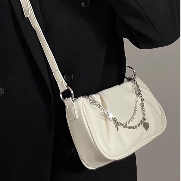 MISCHA Túi Xách Đeo Vai Da Mềm Họa Tiết Đám Mây Xếp Ly Cỡ Nhỏ Thời Trang Cho Nữ