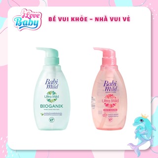 Sữa Tắm Gội Toàn Thân Babi Mild Pure Natural cho bé sơ sinh - 400ml