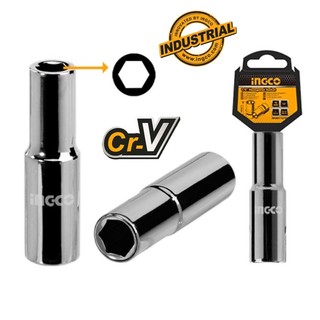 Đồ nghề ingco đầu tuýp dài 6 góc 1/2 inch 8mm—>12mm hhast12083l -hhast12103l- hhast12113l hhast12123l