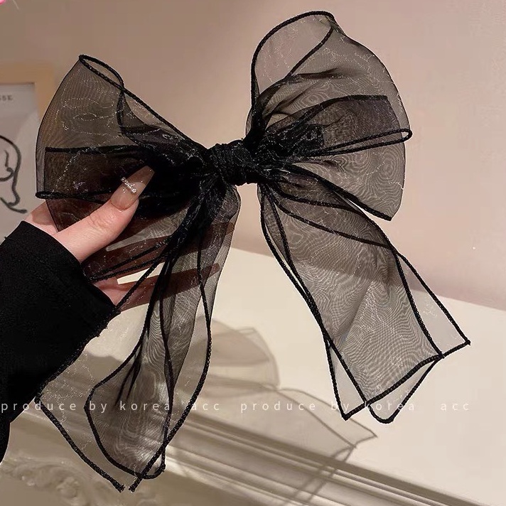 Cặp tóc nơ voan phồng, cặp tóc nữ tính cho bạn gái đáng yêu tiểu thư nhẹ nhàng - Y269