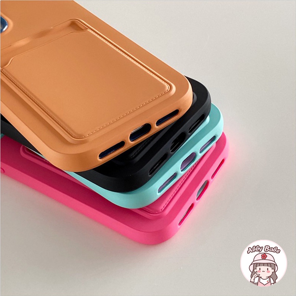 Ốp Điện Thoại Silicone TPU Mềm Mỏng Dạng Ví Đựng Thẻ Cho Iphone 14 Pro Max 11 7Plus 13 12 11 Pro Max