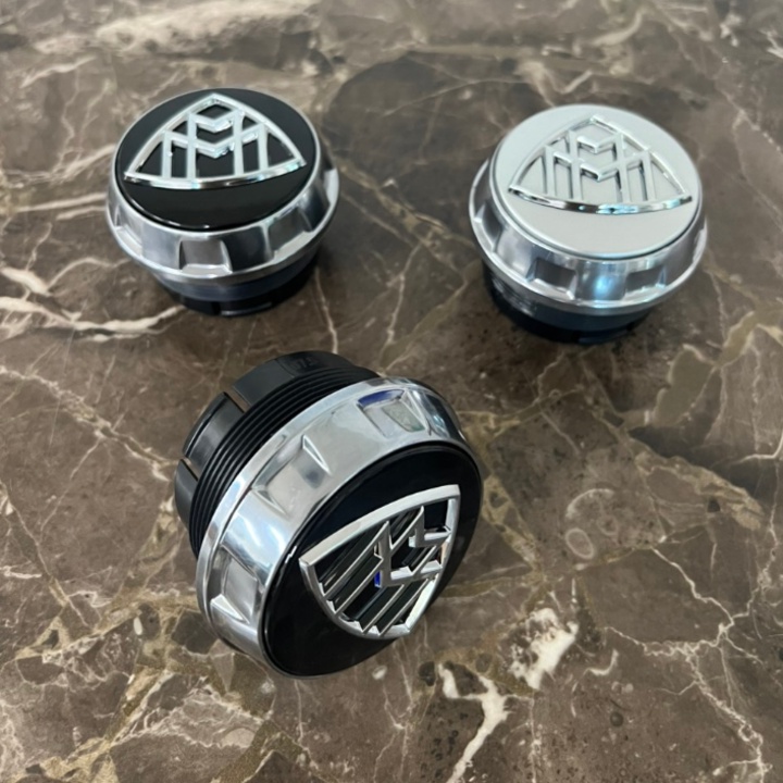 1 Chiếc Logo chụp mâm, ốp lazang bánh xe ô tô Maybach TY-65MB, đường kinh 65mm
