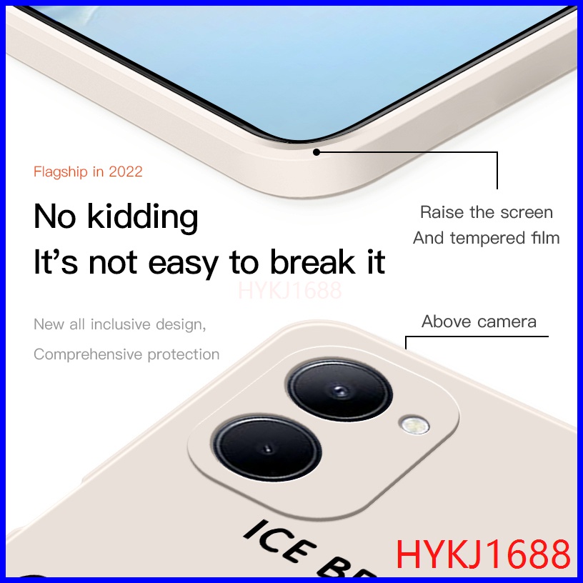 Ốp lưng Realme C33 Ốp Điện Thoại tpu Silicon Hình Gấu Và Mũ Cho Realme C33 HBX