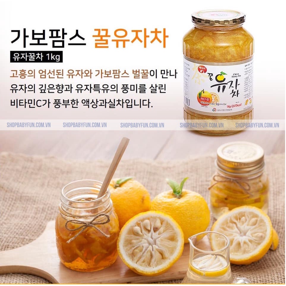 MẬT ONG CHANH ĐÀO HÀN QUỐC 1KG
