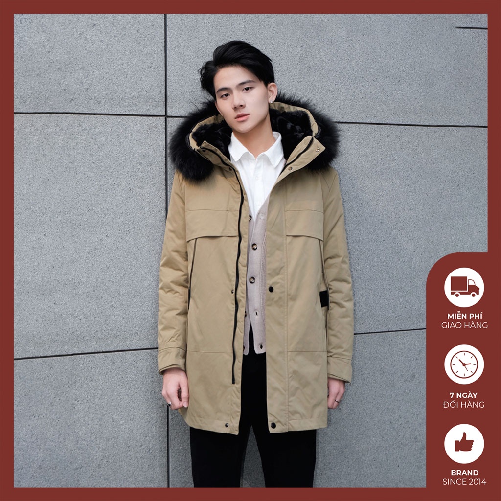 Áo khoác phao Parka nam lót bông cao cấp đẹp Độc meswear thiết kế 2 áo tách rời chống nước giữ ấm tốt - AK409