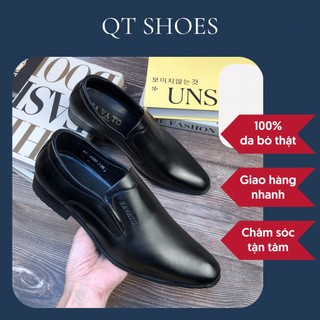 Giày tây nam cao cấp da thật 100% nâu đen da trơn giày da đẹp thiết kế tinh tế hiện đại cao cấp