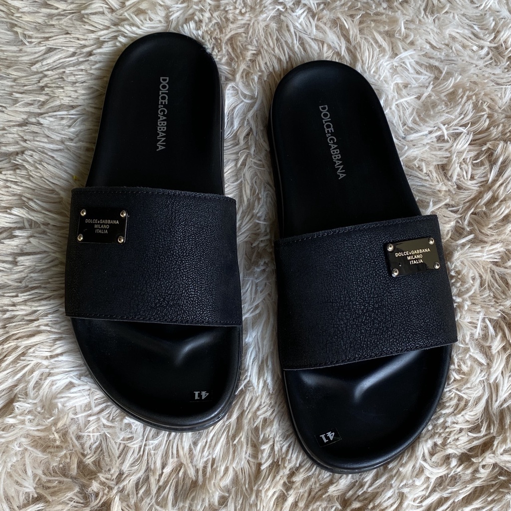 Dép nam quai ngang, dép DG quai da thời trang 2022