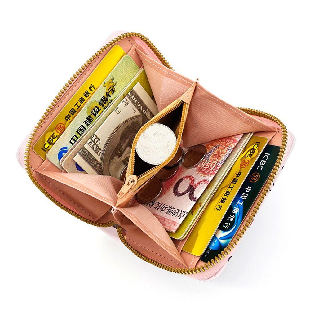 Ví Đựng Thẻ Đa Năng 26 Ngăn In Hoạt Hình Mèo Kitty / Gấu / Dâu Tây Kiểu Hàn Quốc Xinh Xắn Cho Nữ Giá Đỡ