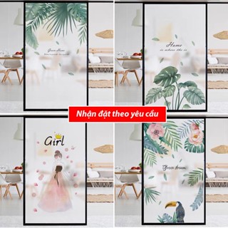 Decal dán kính đẹp giá rẻ, dán cửa sổ, cửa chính Huệ Decor, uy tín