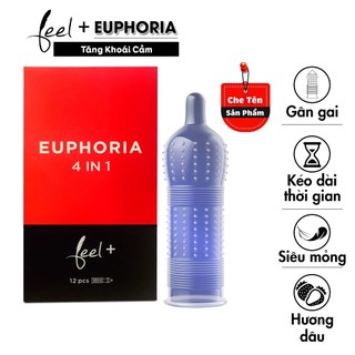 Bao Cao Su FEEL 4 IN 1. Bao Cao Su Gân Gai Nhỏ, Bcs Kéo Dài Thời Gian Quan Hệ, Chính Hãng Malaysia Hộp 12C| Shop Hay Mua