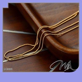 Dây chuyền nữ Titan không gỉ dây bi nhỏ 1mm không mặt - Măng’s House DC200