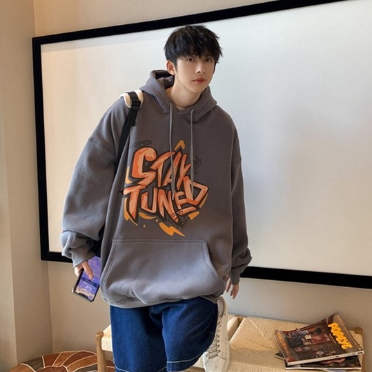 Áo Khoác Dáng Rộng In Họa Tiết Cá Tính Trẻ Trung