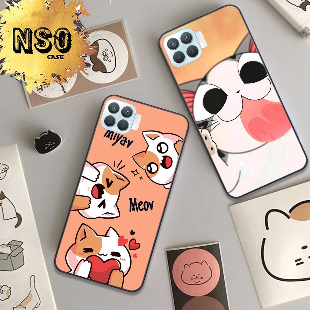 Ốp Oppo A73 - A93 In Hình Họa Tiết Mèo Cute Đáng Yêu Đẹp Hot Trend 2023