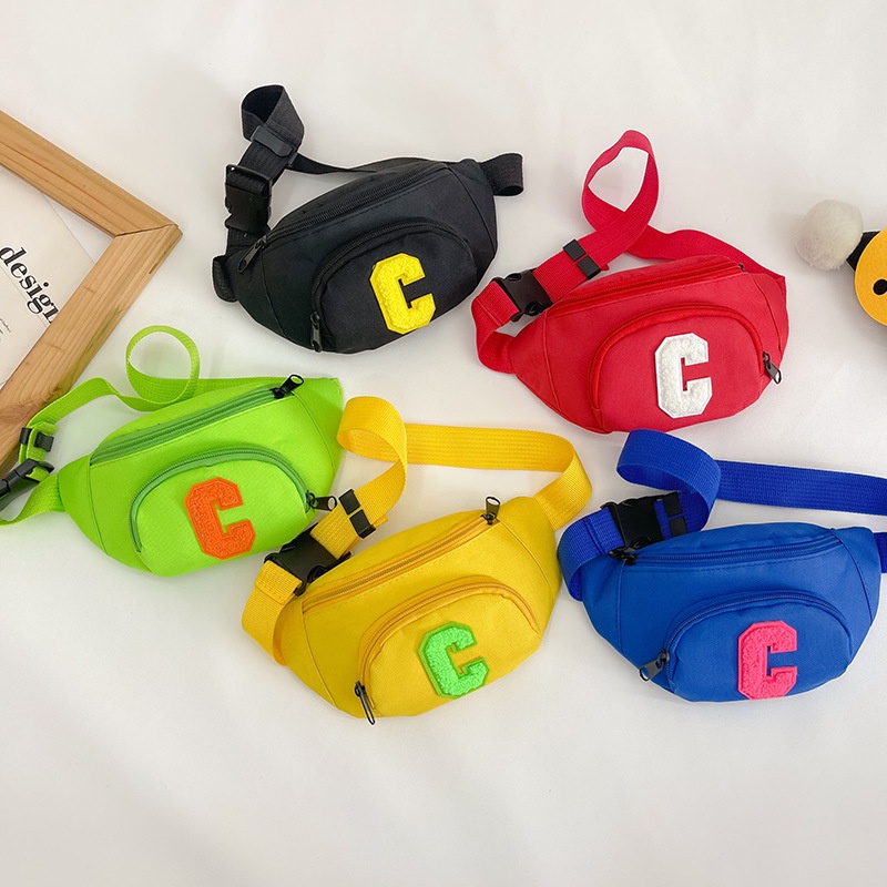 Túi đeo chéo túi đeo vai chữ C cho bé trai bé gái màu sắc dễ thương