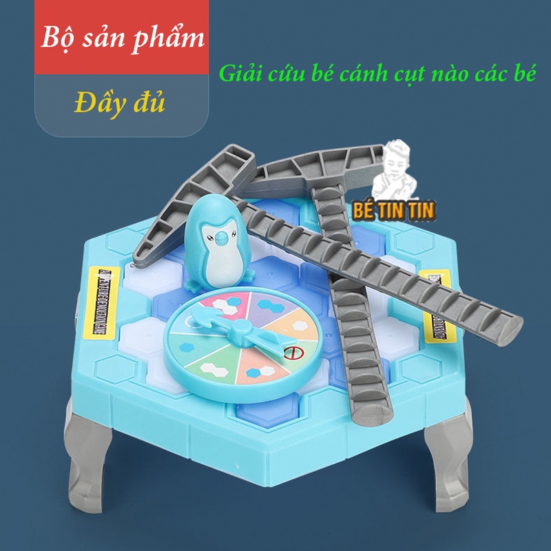 Đồ chơi đập chim cánh cụt/ trò chơi phá băng cứu chim cánh cụt cho bé vui nhộn