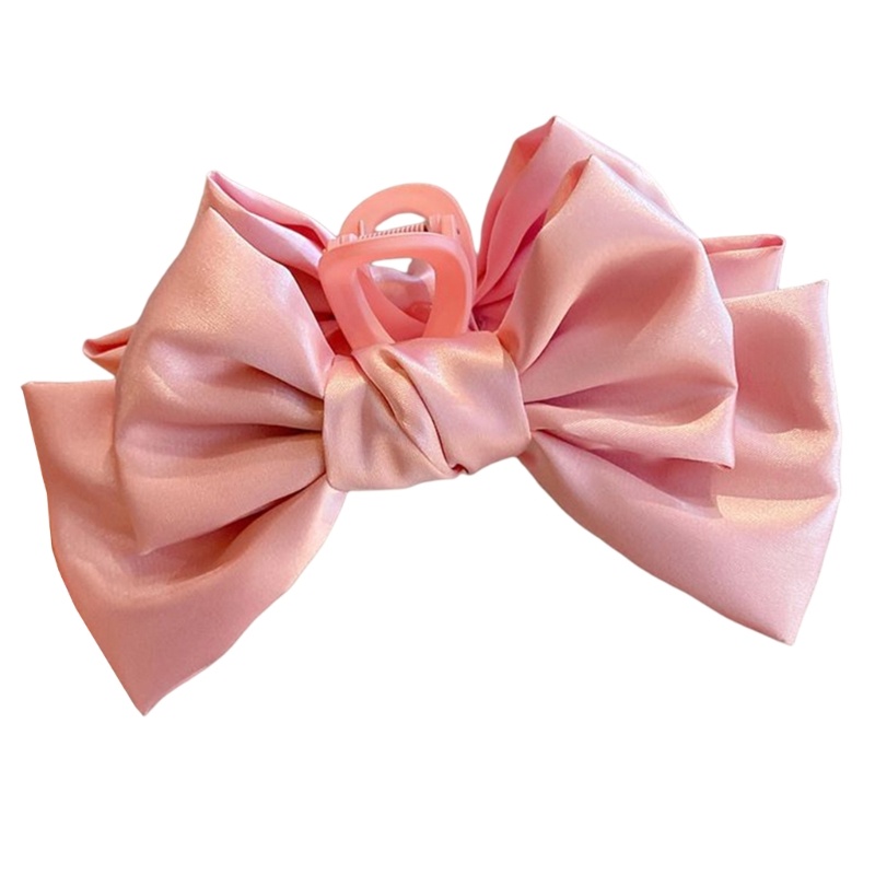 Kẹp Tóc Càng Cua Vải Satin Cỡ Lớn Chống Trượt Dễ Thương Cho Nữ