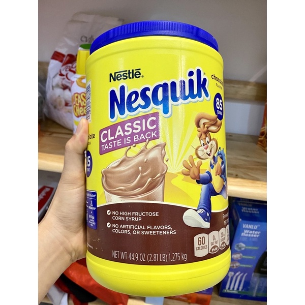 🇺🇸🇺🇸Bột cacao Nesquik Chocolate Powder của thương hiệu Nestle nổi tiếng tại Mỹ / 1 Hũ ( 1,275kg ) 🛍🛍🥰