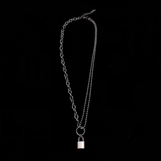 Dây chuyền ổ khóa inox chống gỉ dành cho unisex,dây chuyền nam nữ hình ổ khóa phong cách cổ điển