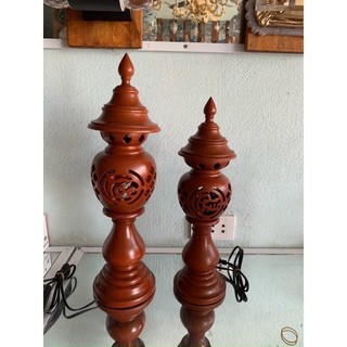 ĐÈN THỜ GỖ CAO CẤP (BỘ 2 ĐÈN)