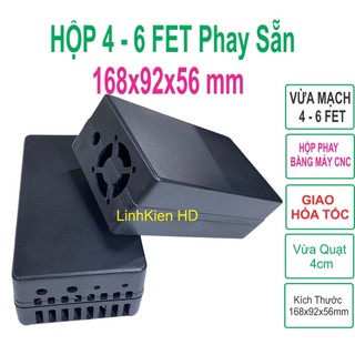 Combo 10 hộp nhựa 4 fet 6 fet 168x92x56mm phay cnc khoan sẳn linhkien hd