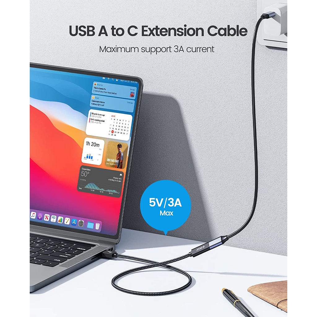 Orico Cáp Chuyển Đổi USB A Sang C 3.1 Gen 2 10Gbps USB C 10Gbps Cho USB3.2 Gen 1 / USB3.1 Gen2 / PC / Laptop / iPAD Điện Thoại