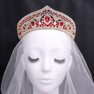 Vương miện cài tóc đính đá lấp lánh cho cô dâu