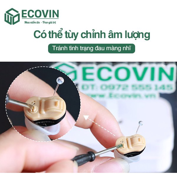 Máy Trợ Thính, Tai Nghe Trợ Thính Không Dây Cho Người Già Điếc Nặng Goodmi GM-910 Chính Hãng