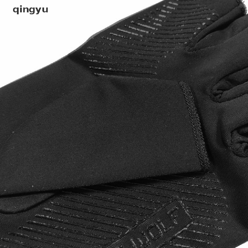 Găng Tay Nửa Ngón Bằng Lụa Lạnh Thoáng Khí Chống Trượt Có Thể Chạm Màn Hình Cảm Ứ