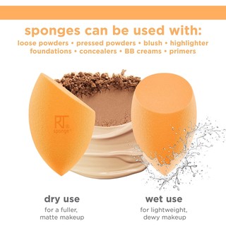 Bộ 4 cọ kèm 2 mút REAL TECHNIQUES Everyday Essentials Plus with Bonus Miracle Complexion Sponge