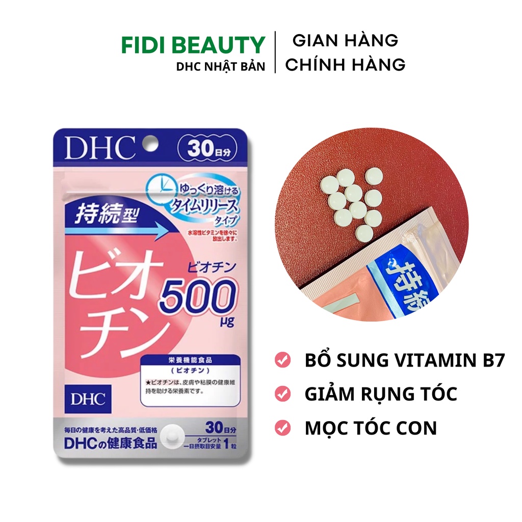 Viên Uống Ngăn Rụng Tóc DHC Biotin 30 Ngày