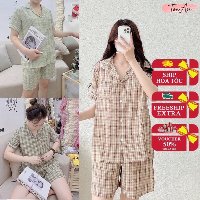 ✨ bộ mặc nhà chất đũi kẻ các màu thoáng mát xinh xỉu ko ô