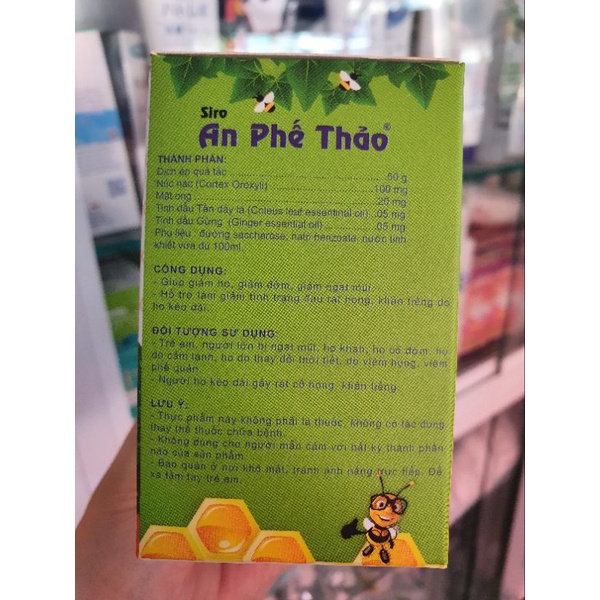 Siro Ho An phế Thảo-Hỗ trợ giảm ho long đàm,nghẹt mũi