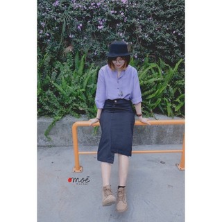 Chân váy lệch tà Take - Take skirt [ caro ]