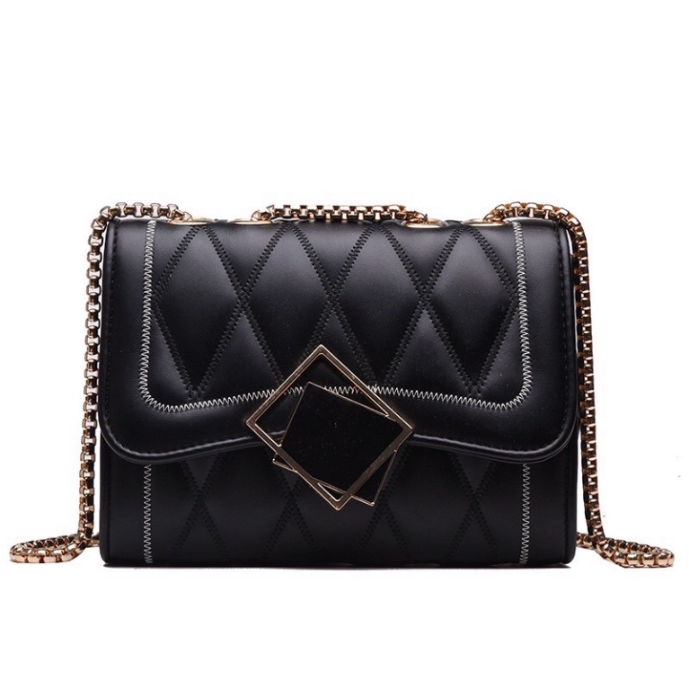 Túi xách nữ đeo chéo khoá gương phong cách hàn quốc Jellyshop