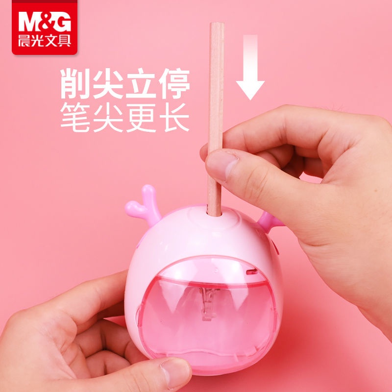Đồ Chuốt Bút Chì Điện Tử Tự Động Họa Tiết Hoạt Hình Đa Năng Cho Học Sinh Tiểu Học