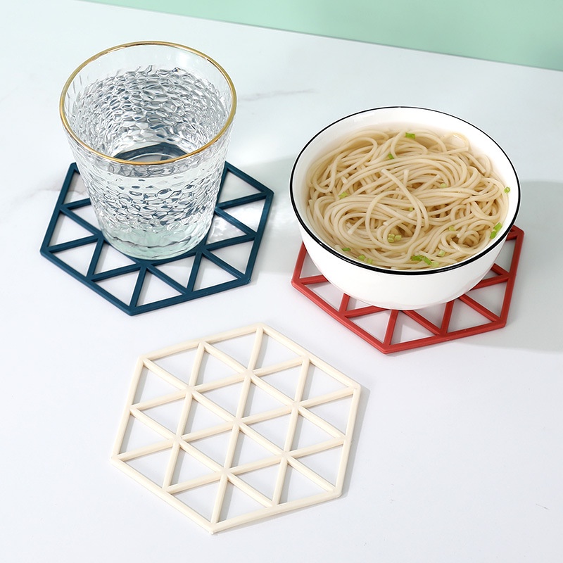 Miếng lót silicol lót ly, lót nồi, chén bát. Cách nhiệt, chống trượt hiệu quả.