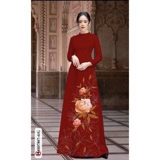 vải áo dài in hoa