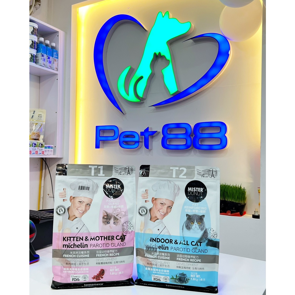 Hạt MISTER DONUT cho mèo 9kg siêu rẻ ( tặng quà)