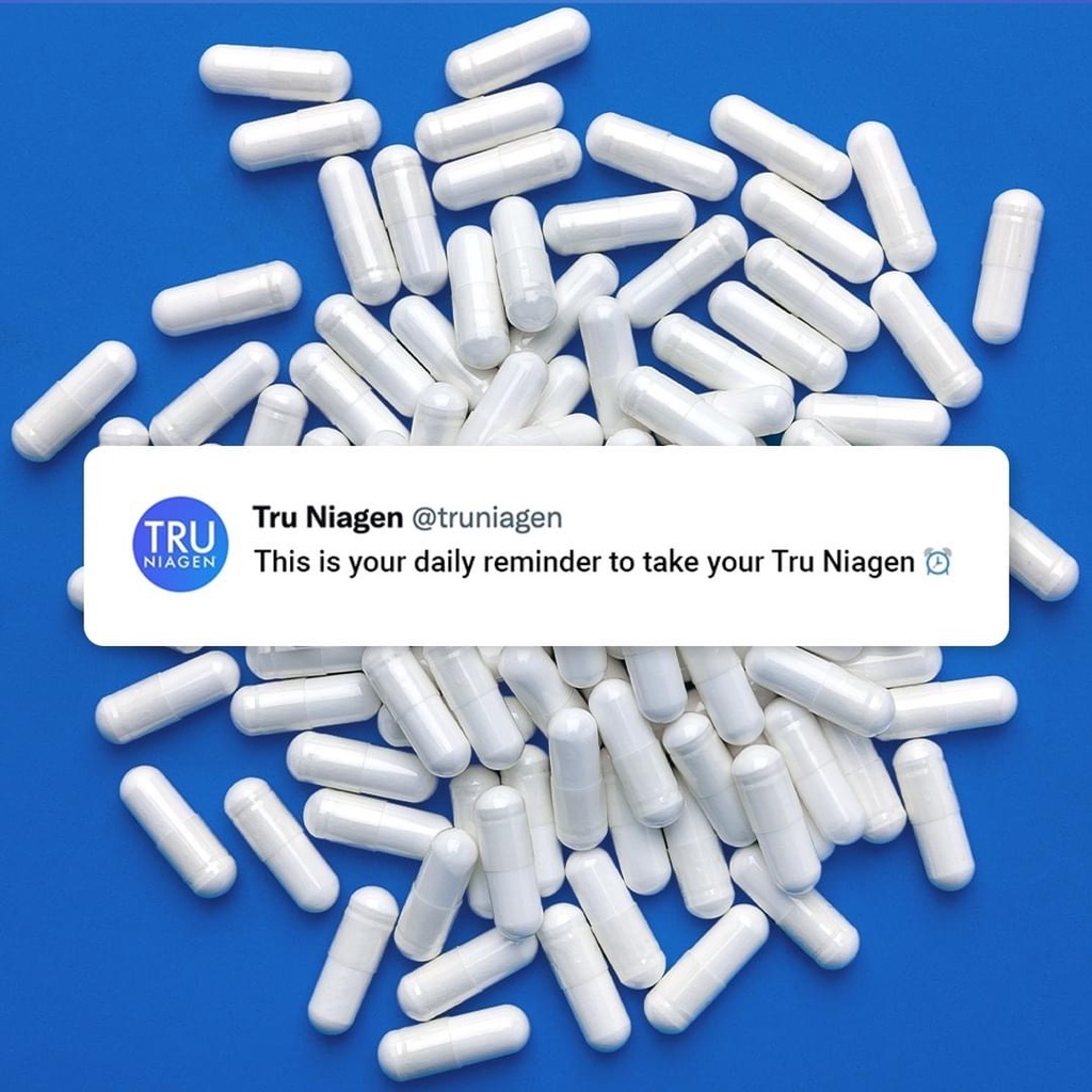Viên uống Tru Niagen sửa chữa tế bào, tái tạo năng lượng 30 viên; HSD T10/2024
