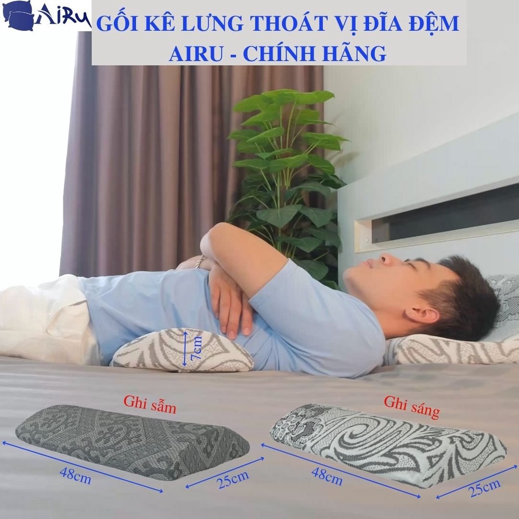 Gối kê lưng hỗ trợ thoát vị đĩa đệm. hỗ trợ đau lưng, thoái hóa cột sống lưng. Hàng chính hãng được bác sỹ khuyên dùng.