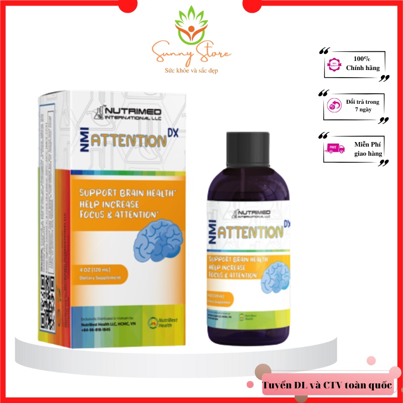 vitamin tốt cho não bộ trẻ em NMI – ATTENTION DX