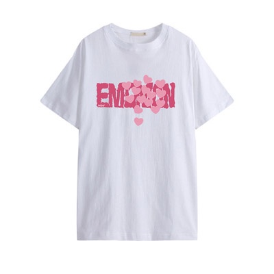 Áo Thun Ngắn Tay In Chữ Thời Trang Hàn Quốc