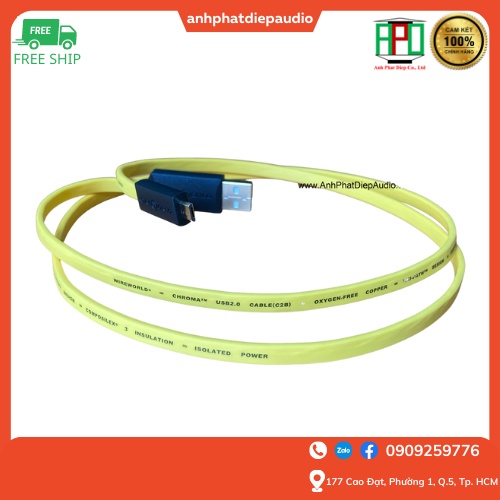 Dây usb WIREWORLD Chroma 8 USB 2.0 A to Micro B Audio Cables 1M