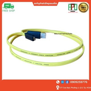 Dây usb wireworld chroma 8 usb 2.0 a to micro b audio cables 1m
